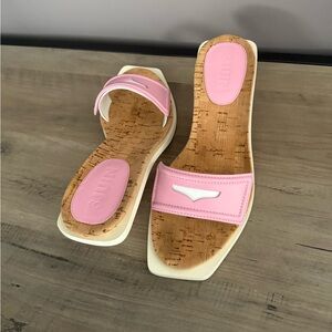 3juin Cutout-Detail Mules / Low Heel / Slip on Style Shoes / Size 37.5